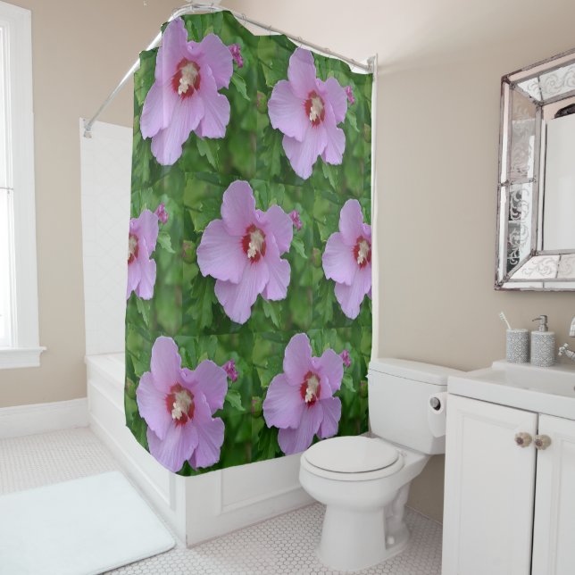 Cortina Para Chuveiro Rosa Rosa Rosa Rosa De Sharon (In Situ)