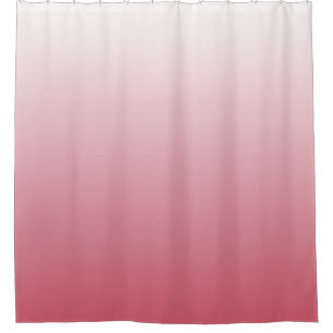 Cortina Para Chuveiro rosa salmon do ombre do inclinação do Dois-tom