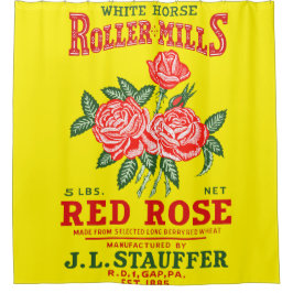 CORTINA PARA CHUVEIRO ROSA VERMELHA