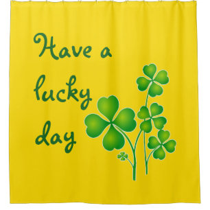 Cortina Para Chuveiro Rua, o dia de Patrick Clover / Shamrocks + suas id