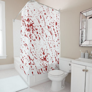 Cortina Para Chuveiro Sangrento Encharcado, Decoração De Horror De San