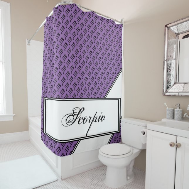 Cortina Para Chuveiro Scorpio Zodiac - Símbolo de Kenneth Yoncich (In Situ)