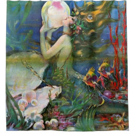 Cortina Para Chuveiro sereia fantástica