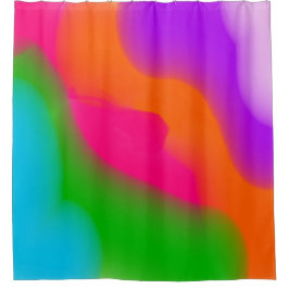 Cortina Para Chuveiro Sherbet Watercolor