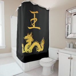 Cortina Para Chuveiro Símbolo Japonês: King