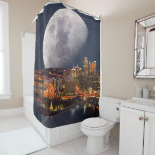 Cortina Para Chuveiro Spacey Pittsburgh