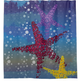 Cortina Para Chuveiro Starfish Seastar