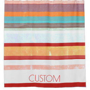 Cortina Para Chuveiro Stripes Personalizadas