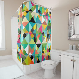 Cortina Para Chuveiro tanograma geo multi
