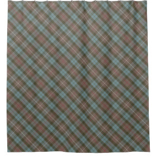Cortina Para Chuveiro Tartan da caça de Fraser do clã resistido - gira