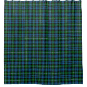 Cortina Para Chuveiro Tartan escocês da herança de Lyon do clã