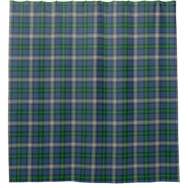 Cortina Para Chuveiro Tartan escocês da herança de MacDowall McDowell do (Frente)