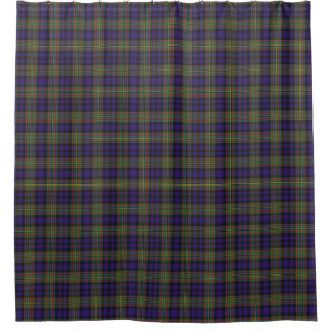 Cortina Para Chuveiro Tartan escocês da herança de MacLellan do clã