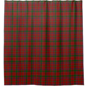 Cortina Para Chuveiro Tartan escocês da herança de Munro do clã