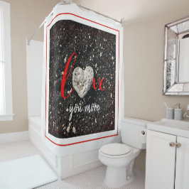 Cortina Para Chuveiro Te Amo Mais Hawaii Beach Coral Heart Photo Bold