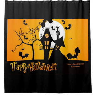 Cortina Para Chuveiro Tenha Um Halloween Spooktacular