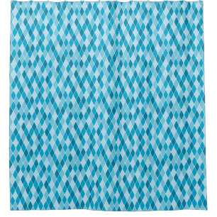 Cortina Para Chuveiro Teste padrão do inverno do Harlequin