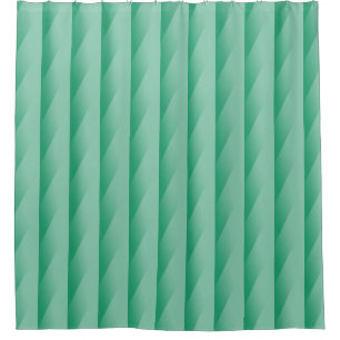 Cortina Para Chuveiro Tiras de Gradação Turquesa Verde