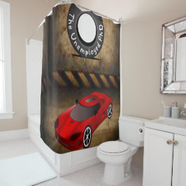 Cortina Para Chuveiro Tire red car boys showcortina