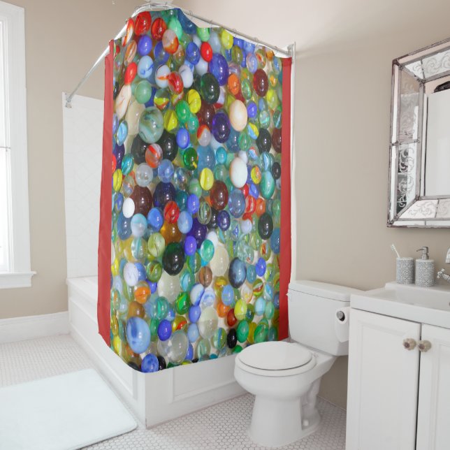 Cortina Para Chuveiro Todos os meus Marbles (In Situ)
