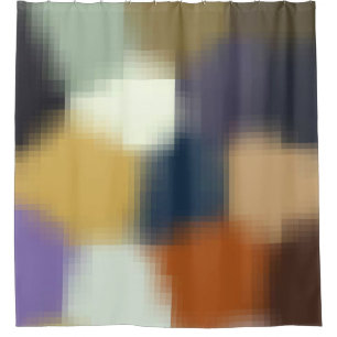 Cortina Para Chuveiro Trendy Modern Orange Blue Yellow Beige Purple