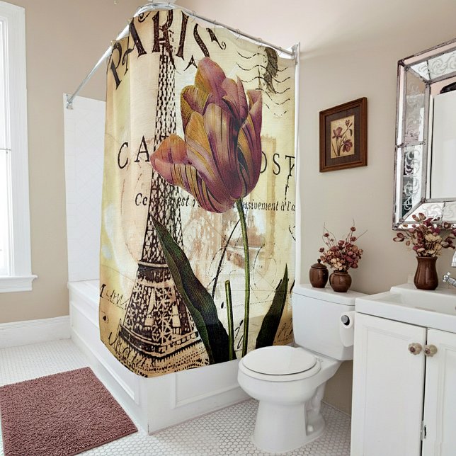 Cortina Para Chuveiro Tulipa de Paris (Criador carregado)