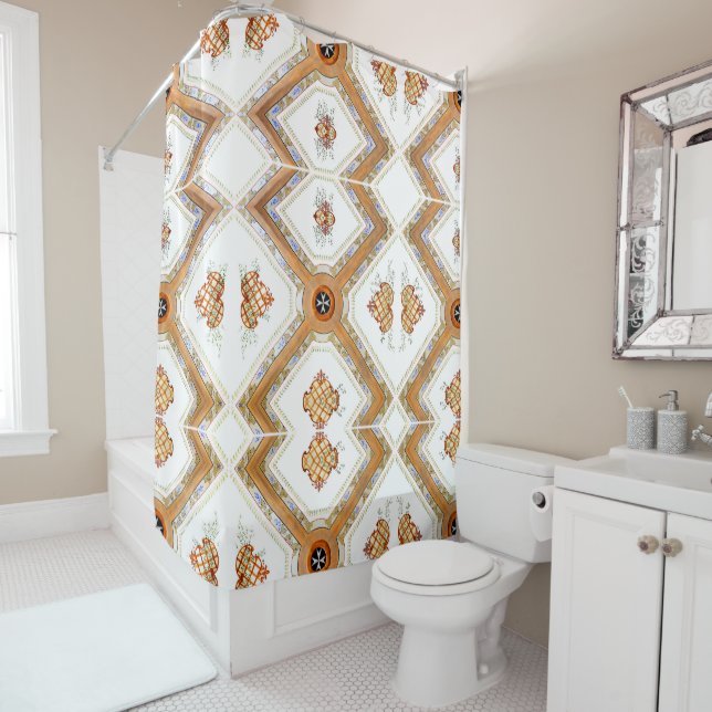 Cortina Para Chuveiro Um teto de vidro (In Situ)