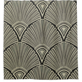 Cortina Para Chuveiro vintage,art nouveau,beige,cinza,arte deco, francês