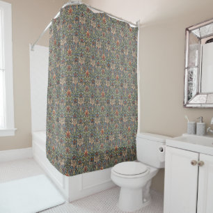 Cortina Para Chuveiro Vintage William Morris Snakehead