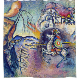 Cortina Para Chuveiro Wassily Kandinsky - São Jorge & Os Cavaleiros