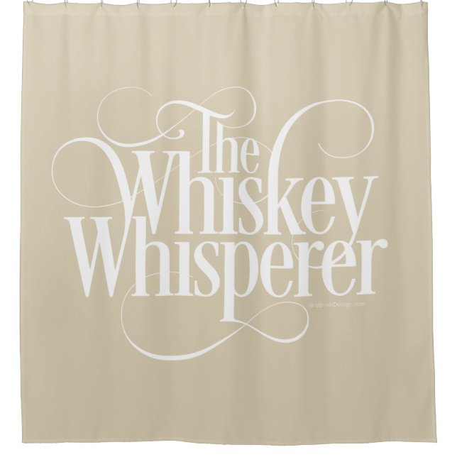 Cortina Para Chuveiro Whisperer Whiskey (Frente)