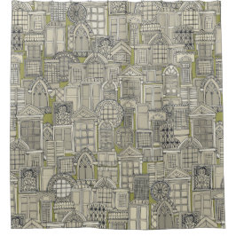 Cortina Para Chuveiro windows green