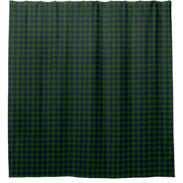 Cortina Para Chuveiro Xadrez azul-tartan-gilvie (Frente)