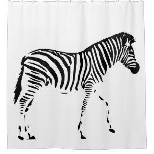 Cortina Para Chuveiro Zebra