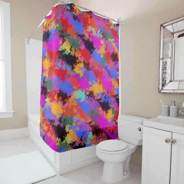 Cortina Para Chuveiro Zebra pintada (In Situ)