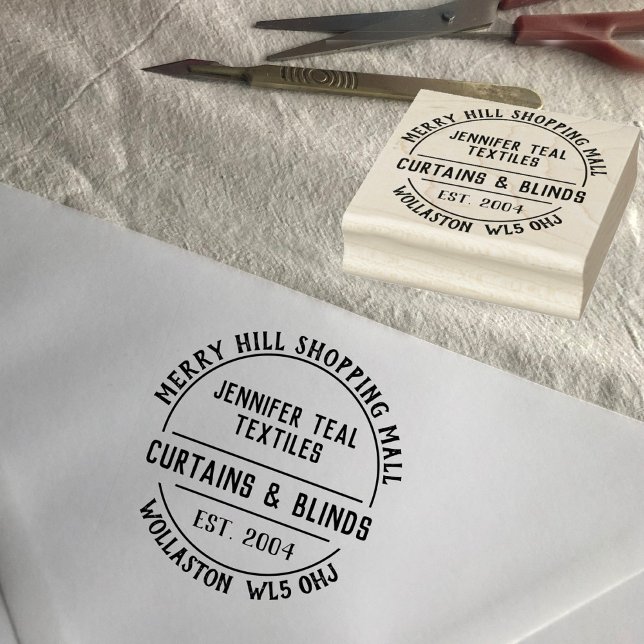 Cortinas e Cegos Carimbo de Borracha (Criador carregado)