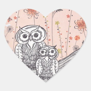 Coruja 15 adesivos