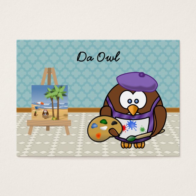 coruja artística (Frente)