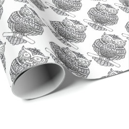 Coruja (branca) - Papel de embrulho