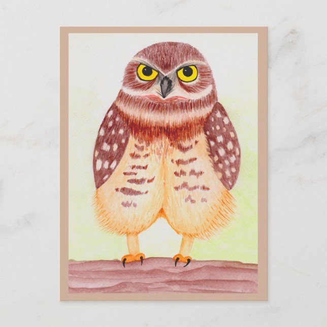 Coruja cartão postal (Frente)