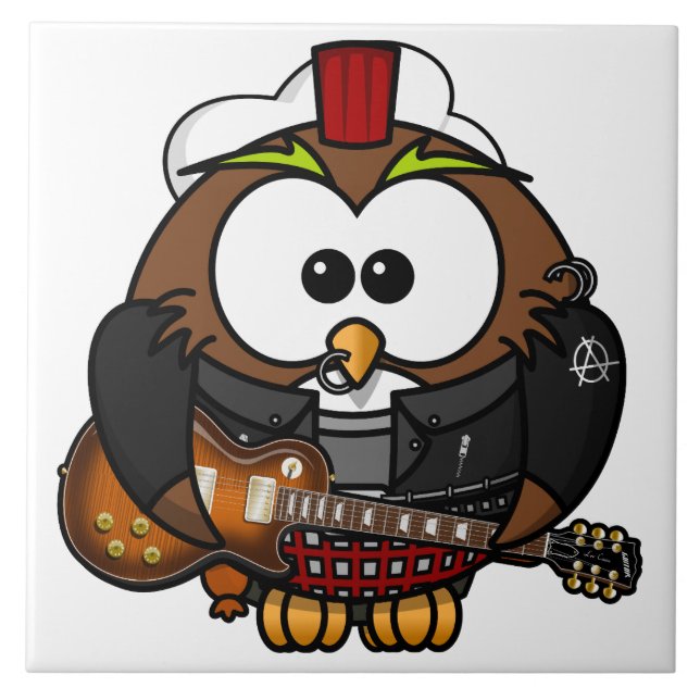 Coruja com guitarra (Frente)