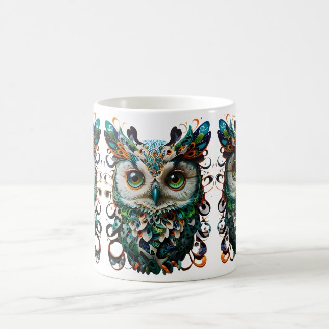 Coruja de canecas de café Inspiracionais Sabedoras (Centro)