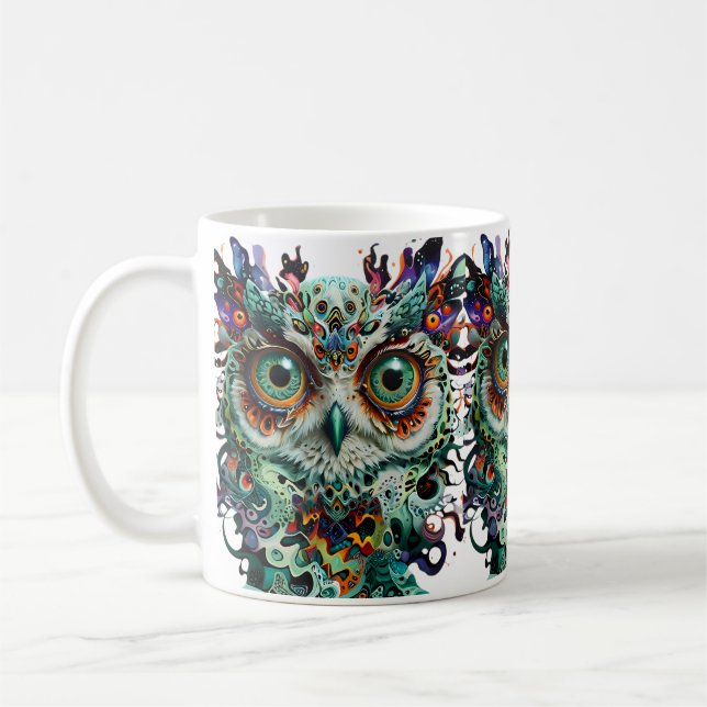 Coruja de canecas de café Inspiracionais Sabedoras (Esquerda)
