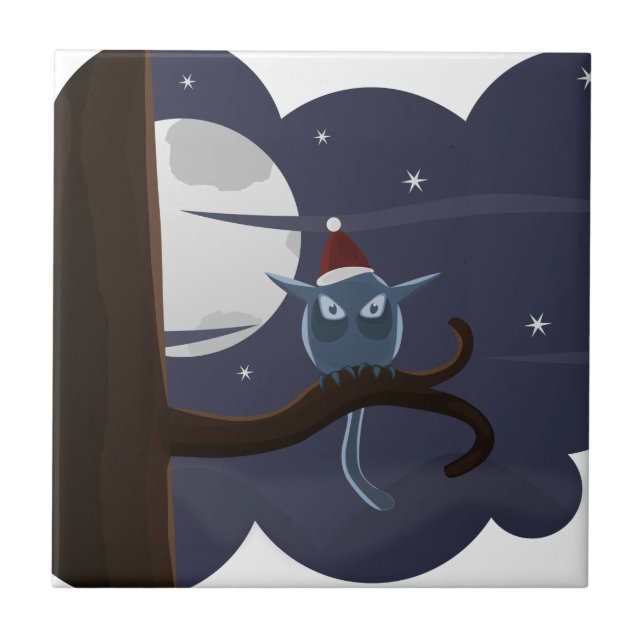 coruja de natal assustadora (Frente)