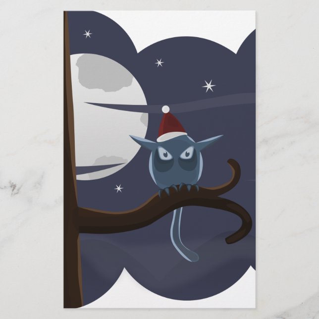 coruja de natal assustadora (Frente)