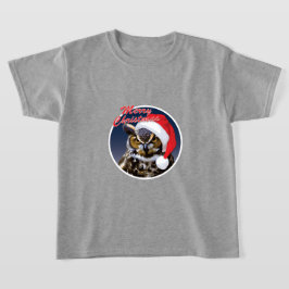 Coruja de Natal - Camiseta Básica para Crianças