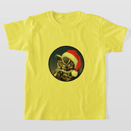 Coruja de Natal - Camiseta Básica para Crianças