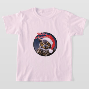 Coruja de Natal - Camiseta Básica para Crianças