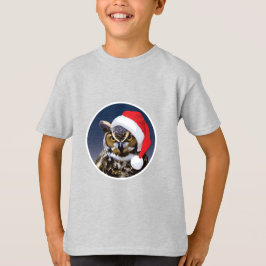 Coruja de Natal - Camiseta Básica para Crianças