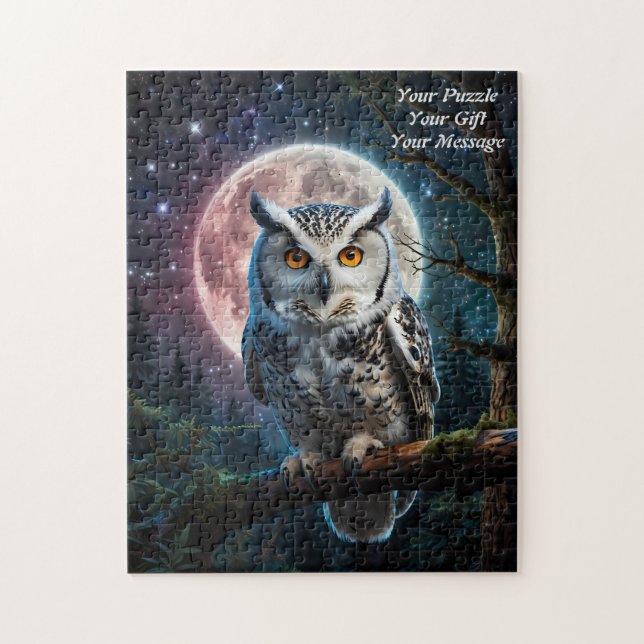 Coruja de Wisdom Jigsee Quebra-cabeça (Vertical)